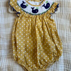 Lil Cactus 12-18 Smocked Bubble